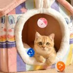 Pet Cat Kitten Play Balls with Jingle Bell Pounce Chase Rattle Toy,Random Color - Image 2