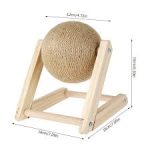 Cat Scratching Ball Natural Sisal Cat Scratcher Toy with Catnip - Image 3