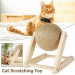 Cat Scratching Ball Natural Sisal Cat Scratcher Toy with Catnip - Image 2