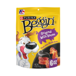 Purina Beggin  Strips Dog Treats Original with Bacon Flavor Dog Chews Snacks  6 oz Pouch