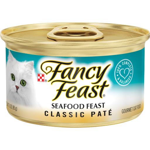 unnamed-192.png Purina Fancy Feast Seafood Feast Classic Grain Free Wet Cat Food Pate - Image 1