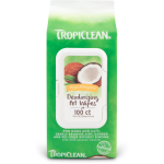 TropiClean Hypo Allergenic Dog & Cat Deodorizing Wipes  100 Ct