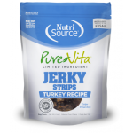 purevita limited ingredient jerky turkey dog treat, 4-oz