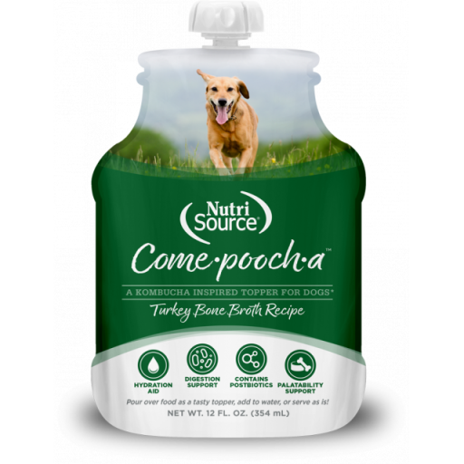 unnamed-39.png come-pooch-a turkey bone broth dog food topper, 12-oz - Image 1