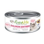 PureVita Grain Free 96% Real Salmon Entree Canned Cat Food - 5.5 Oz, Case of 12