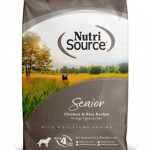 NutriSource Senior Chicken and Rice Cubes Dog Food 26 lb