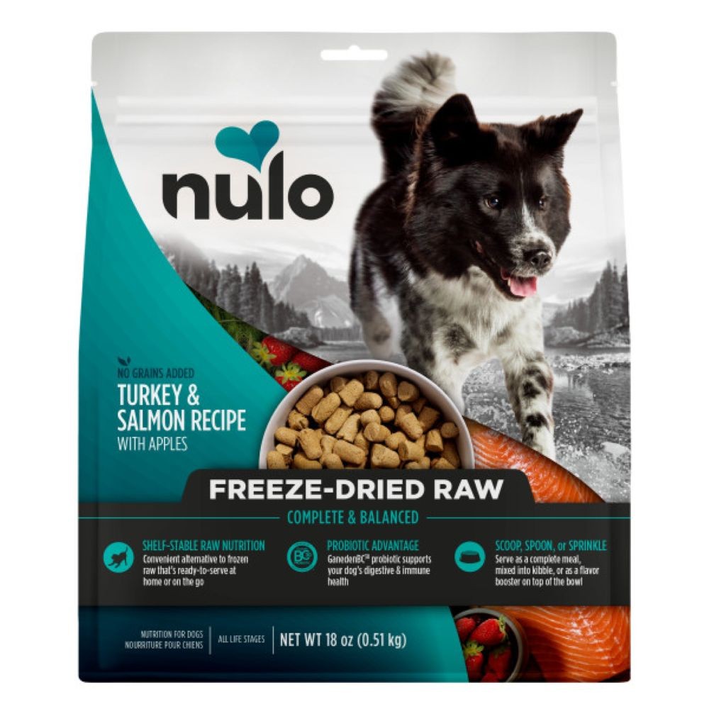 111229.jpg Nulo Dog Freeze Dried Raw Turkey & Salmon 18 oz - Image 1