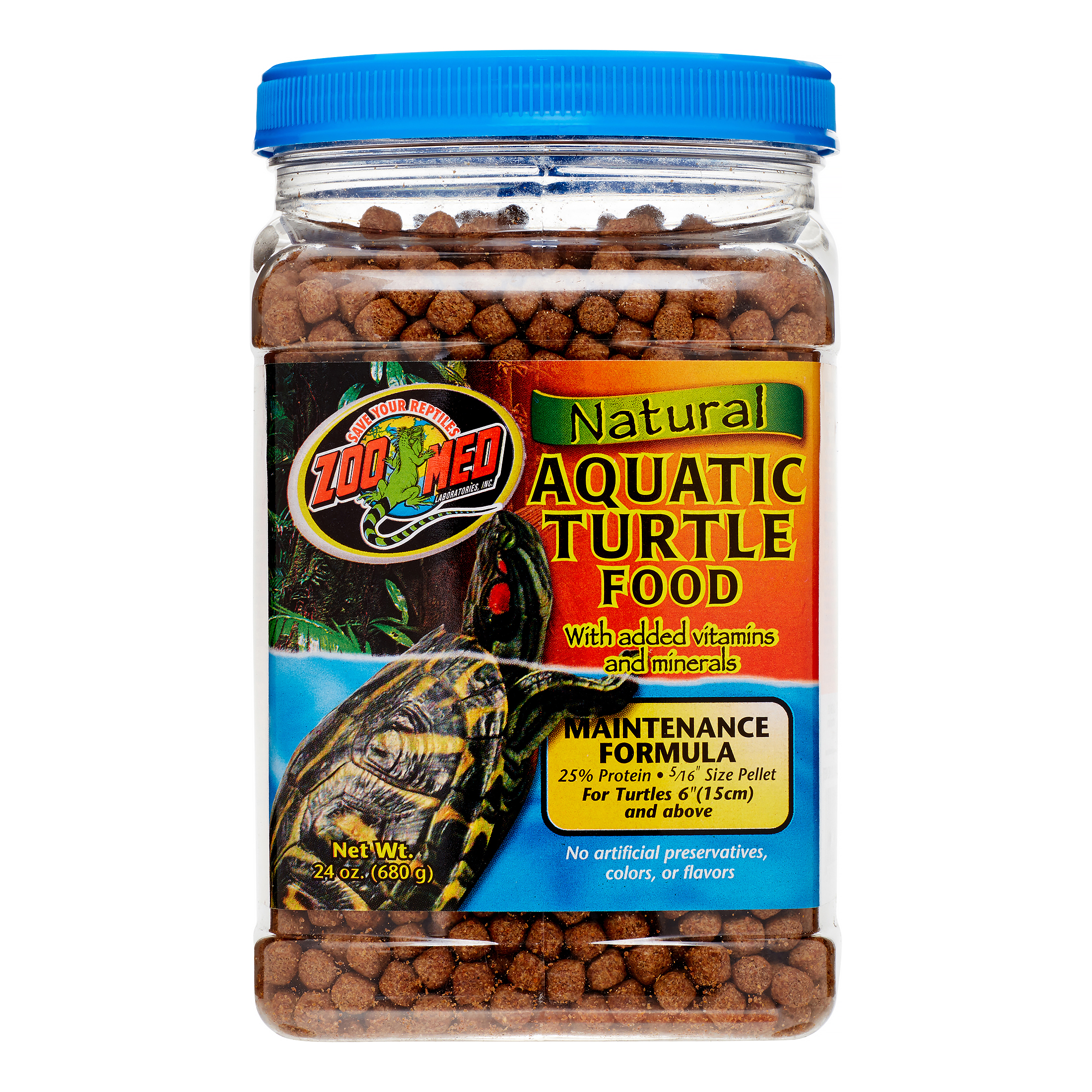 19166267-1.jpg Zoo Med Natural Aquatic Maintenance Formula Turtle Food 24 Oz - Image 1