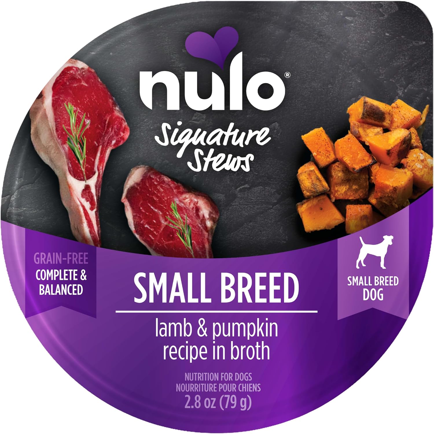 81T-HKcsSVL-_AC_SL1500_.jpg Nulo Signature Stews Lamb and Pumpkin Small Breed Wet Dog - Image 1