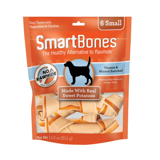 unnamed-11.png SmartBones Small Sweet Potato Dog Chews Rawhide-Free 6 Pk - Image 1