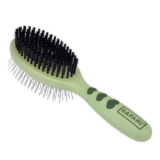 unnamed-4.png Coastal Pet Safari Pin and Bristle Combo Dog Brush with Plastic Handle - 2-in-1 Wire Pin Brush and Dog Bristle Brush - Ideal for Multi-Dog Household - For Dogs with Short and Long Hair - Large - Image 1