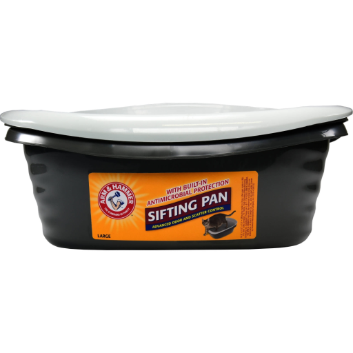 unnamed-7.png Arm & Hammer Sifting Cat Litter Box 2 Open Top Plastic Cat Litter Pans and Cat Litter Tray Large white - Image 1
