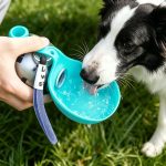 Portable Dog Water Bottle with Bowl, 10oz Stainless Steel - Image 3