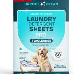 Uproot Clean Laundry Sheets Pro Remove Pet Odor, Fresh Scent,up to 60 Loads