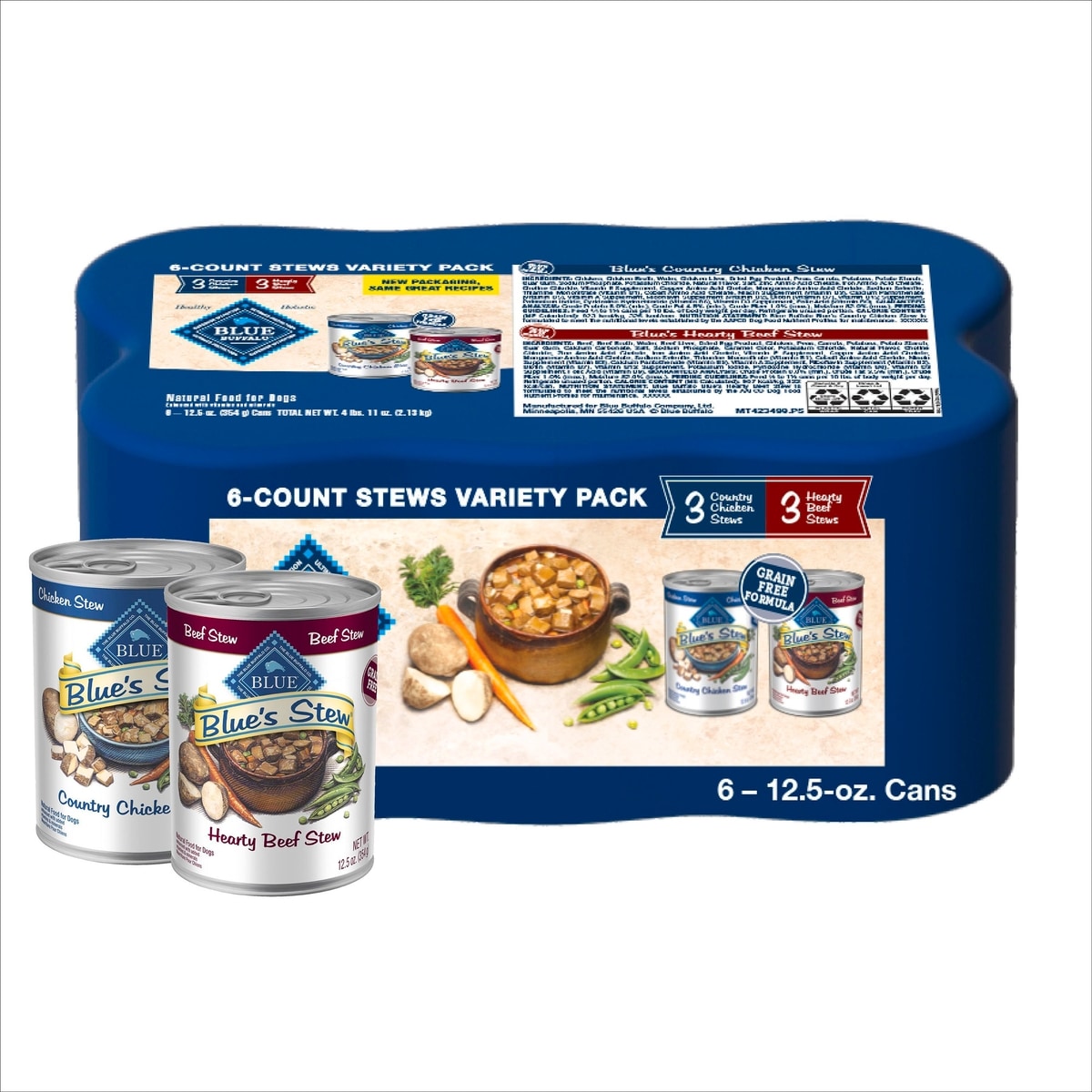 068ae0ab-9b11-7924-8000-4ed7d6762beb-_ac_sl1200_ql100_v1_.jpg Blue Buffalo Stew Chicken & Beef Variety Wet Dog Food - Image 1