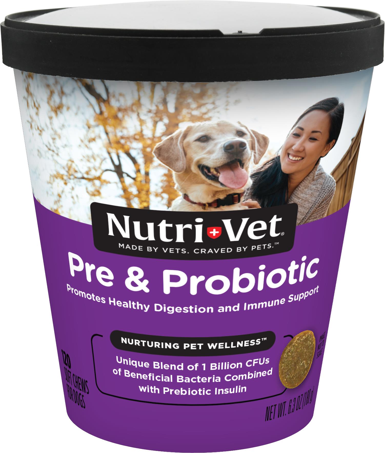 100786.jpg NaturVet Digestive Enzymes Plus Pre & Probiotic for Dogs 120 Soft Chews - Image 1