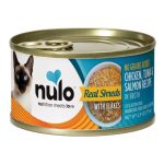 Nulo Grain-Free Real Shreds with Flakes Wet Canned Cat & Kitten Food, Chicken, Tuna, and Salmon in Broth, 2.8 Ounce