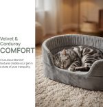 Calming  Anti-Anxiety Pet Bed for Cats & Dogs - Image 2