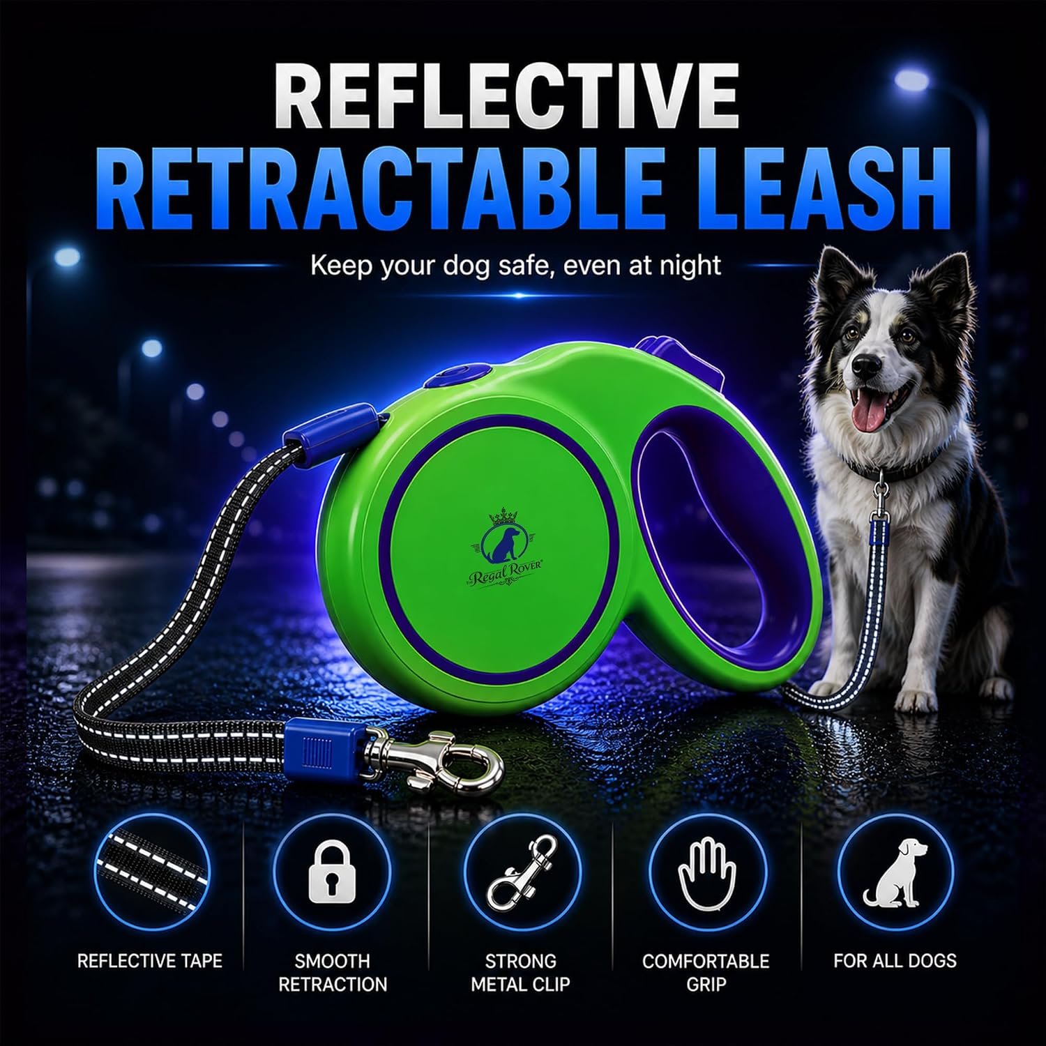 81p5AWHO4TL-_AC_SL1500_.jpg Regal Rover 16ft Dog Leash - Image 1