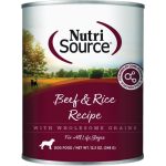 NutriSource Beef and Rice Canned Dog Food